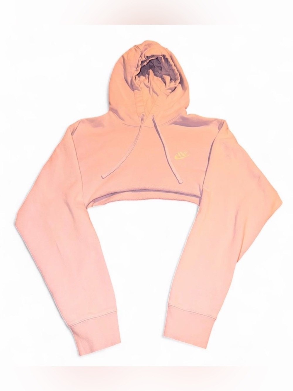 Nike lavender purple cropped hoodie in a L